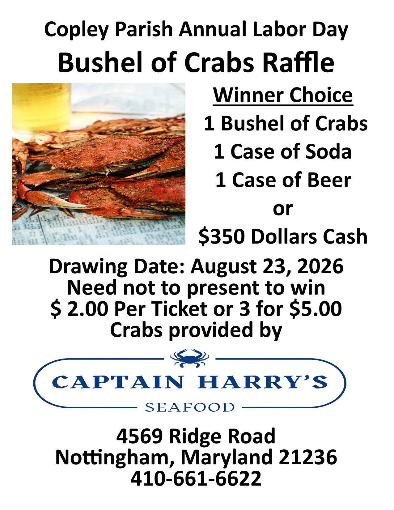 2026 Crab Raffle