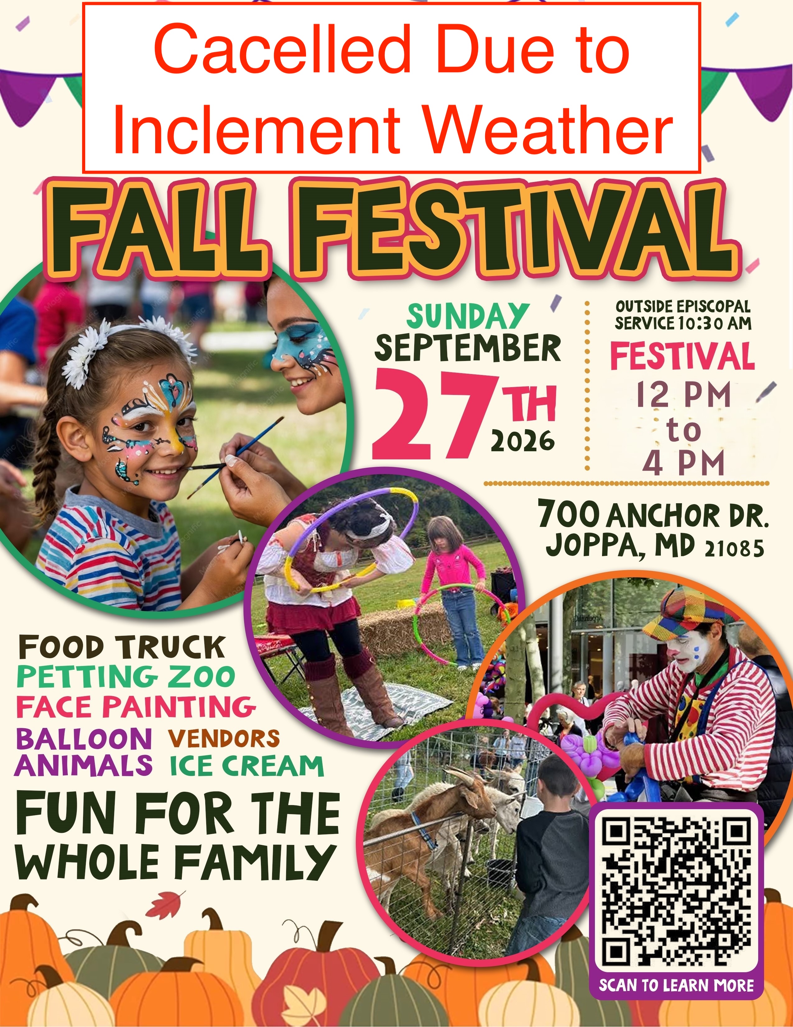 2026 Fall Festival Cancelled